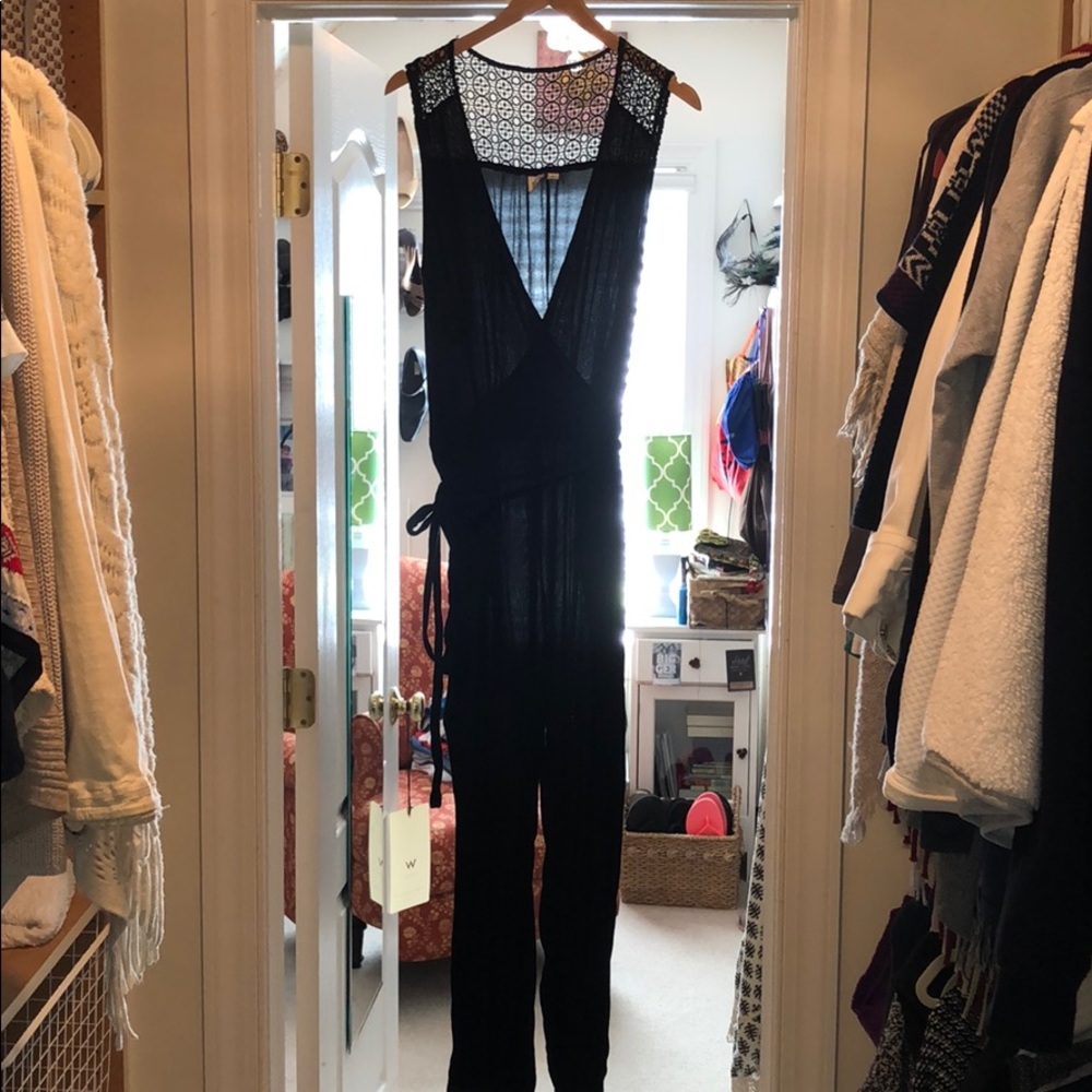 Gap black jumpsuit